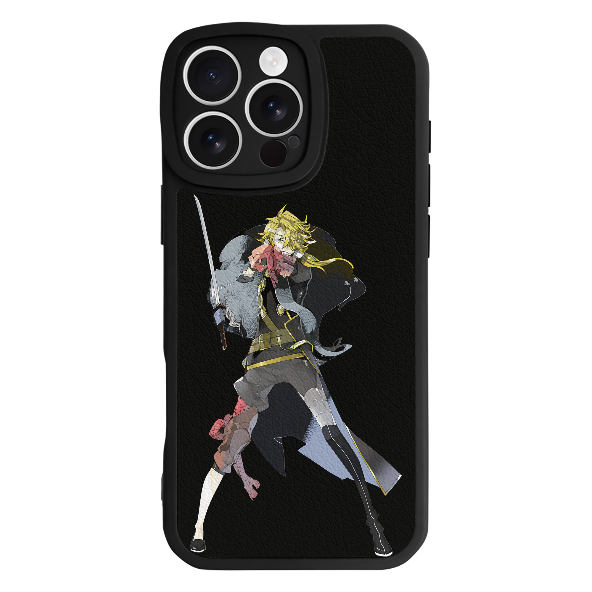（画像用） 刀剣乱舞 Touken Ranbu 【iPhone 16シリーズ対応】シリコンスマホケース（レザー調） 材質：シリコン